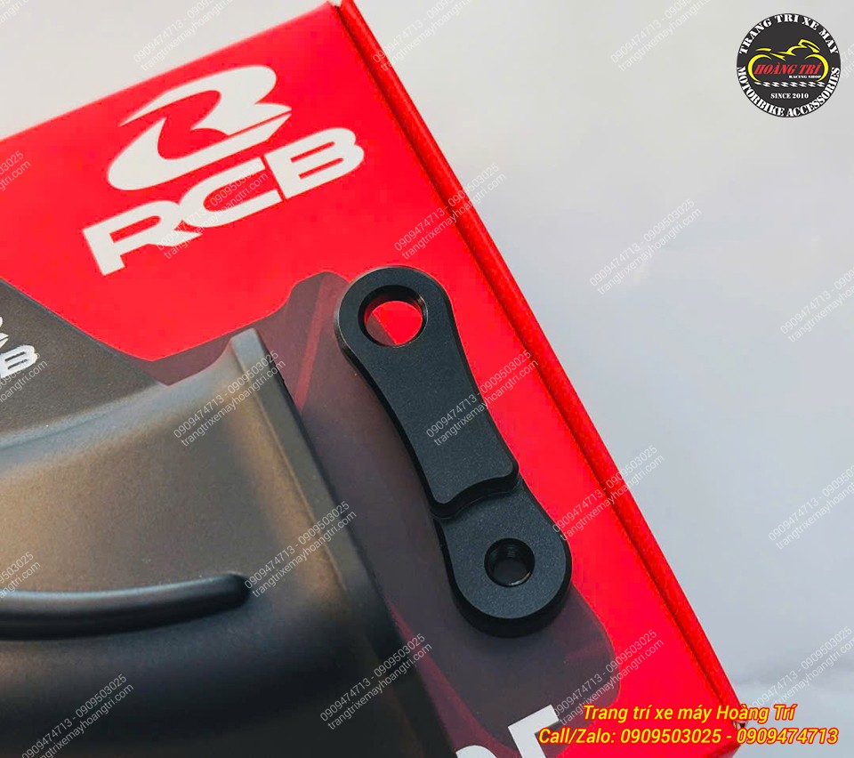 Pát lắp tản nhiệt đĩa thắng Racing Boy màu đen thiết kế nhỏ gọn, hoàn thiện sắc nét