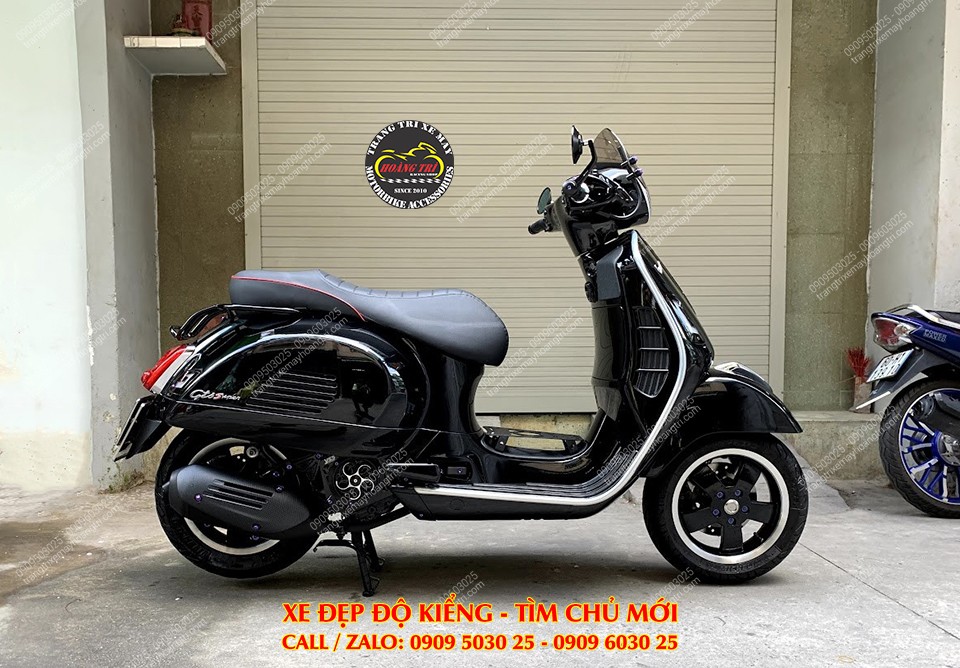 Bán Vespa GTS lên dàn đồ chơi hàng hiệu - Đầu tư hơn 40 triệu đồng phụ kiện