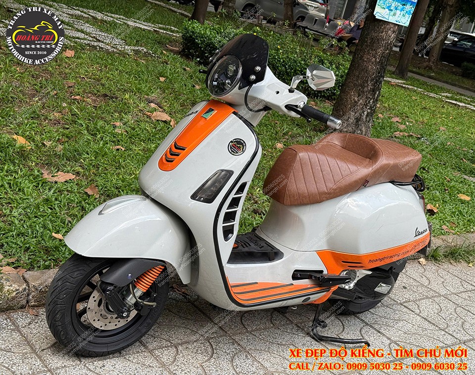 Bán Vespa GTS lên dàn đồ chơi hàng hiệu - Đầu tư hơn 40 triệu đồng phụ kiện