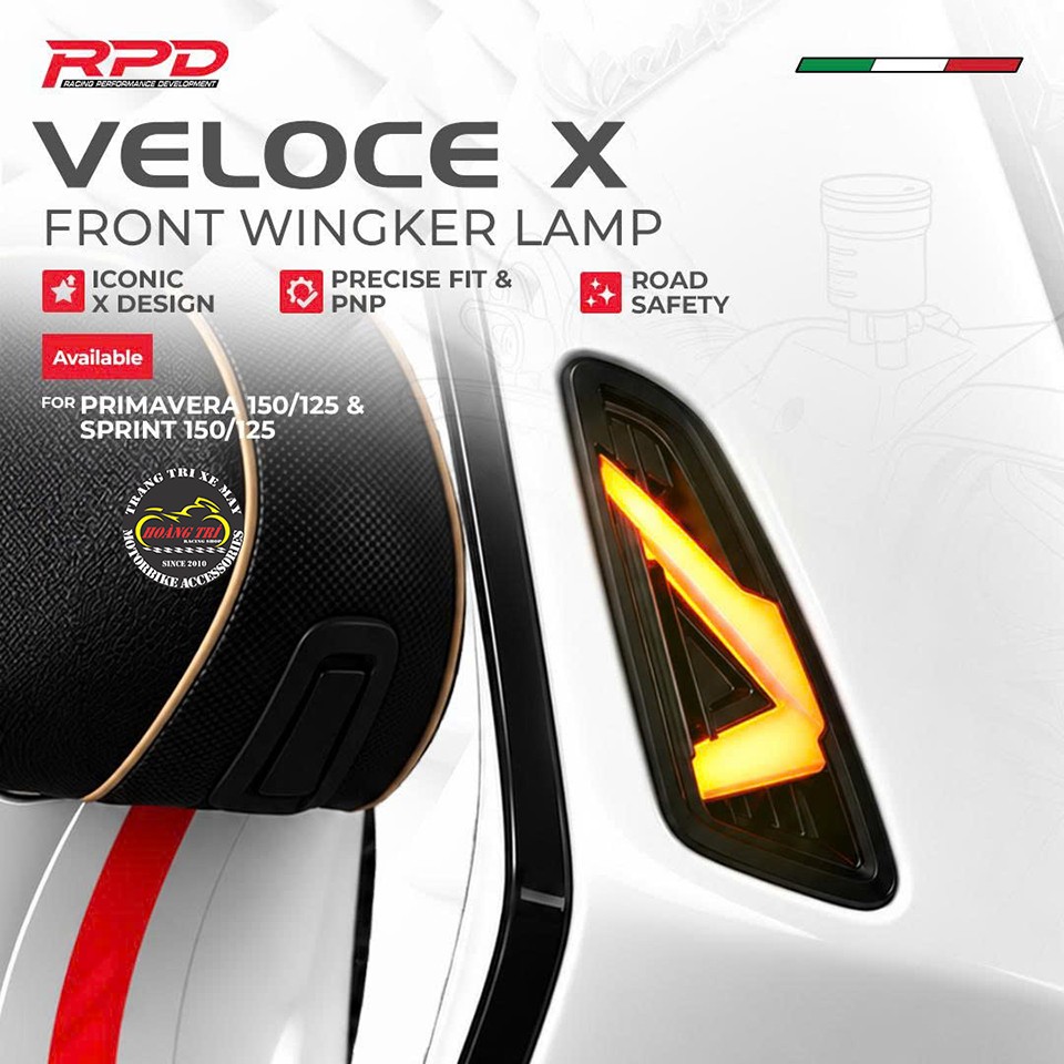 Xi nhan trước RPD Veloce X nổi bật với LED vàng, kiểu dáng góc cạnh mang phong cách riêng