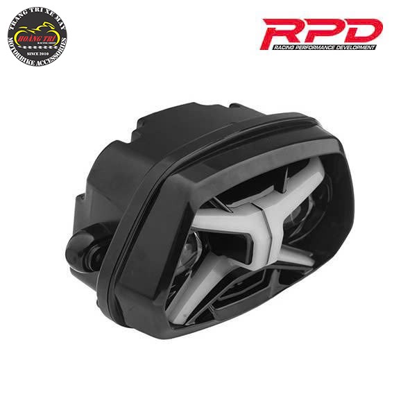 Đèn pha RPD Veloce X đen nhám tích hợp hai bi cầu, kết hợp LED tạo hình chữ X