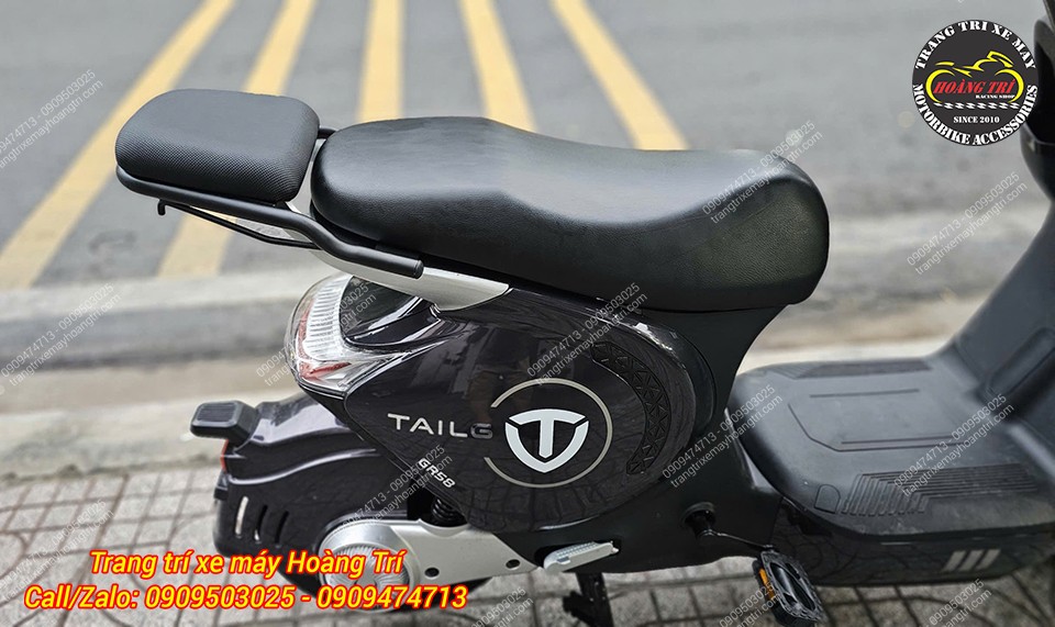 Baga sau Tailg GR58 thiết kế gọn gàng, kết hợp nệm yên nối dài và khung baga mạnh mẽ