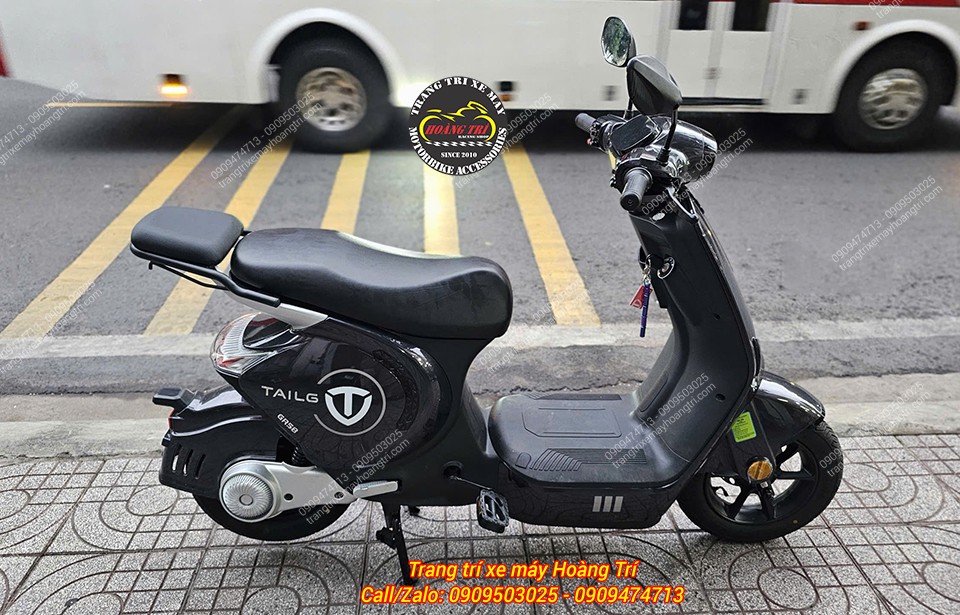 Xe đạp điện Tailg GR58 hoàn thiện nâng cấp baga sau nối dài, mang đến diện mạo tiện dụng hơn