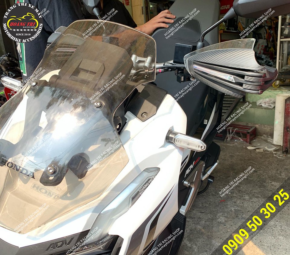 Bảo vệ tay thắng Moto Bike hầm hố gắn trên ADV 150