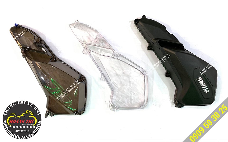 There are 2 colors smoky black and transparent white (Honda ADV's exhaust is at the end)