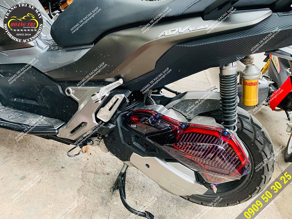 ADV 150 on a pair of transparent exhaust pipes and BMC air filter