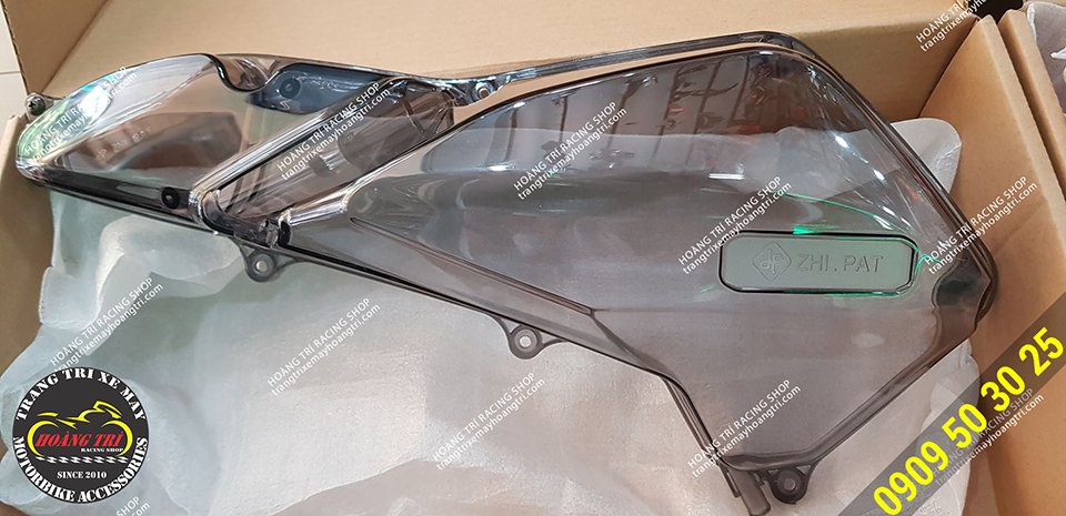Zhi.Pat transparent exhaust for ADV 150 - PCX 2018 in smokey black