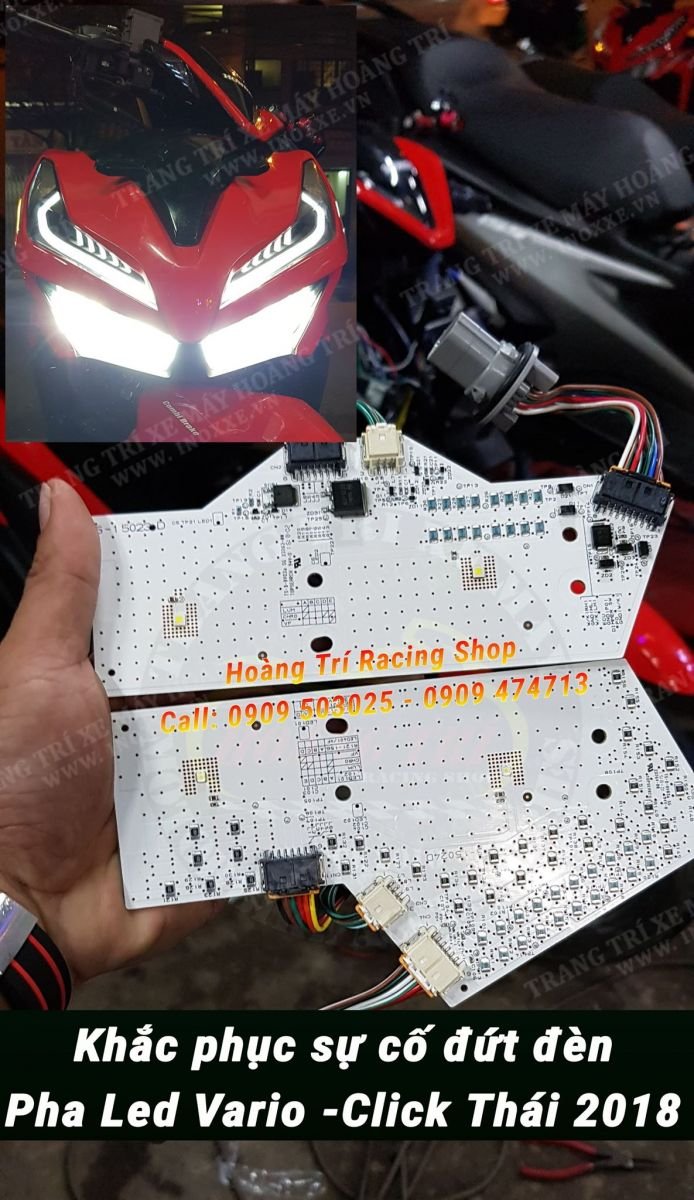 Received 1 case of broken LED chip of Vario 2018