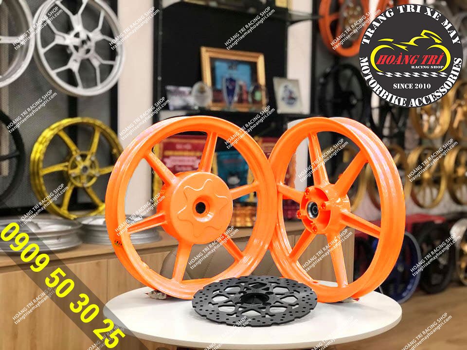 6 X1R wheels for Vario - Click Thai (orange)