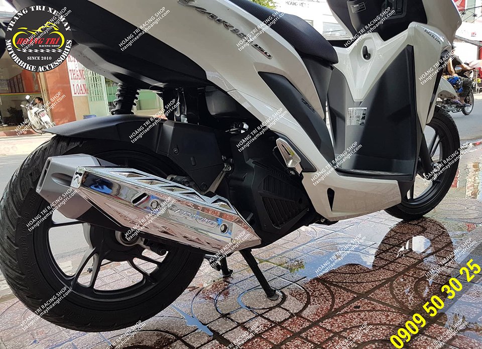 The muffler is installed on the vario 2018