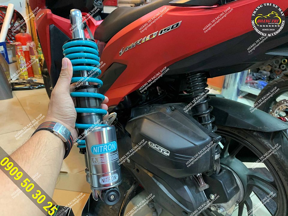 Nitron fork on hand with unique spring color