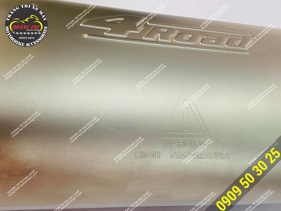 Printed with high temperature warning - avoid contacting the exhaust when just operating