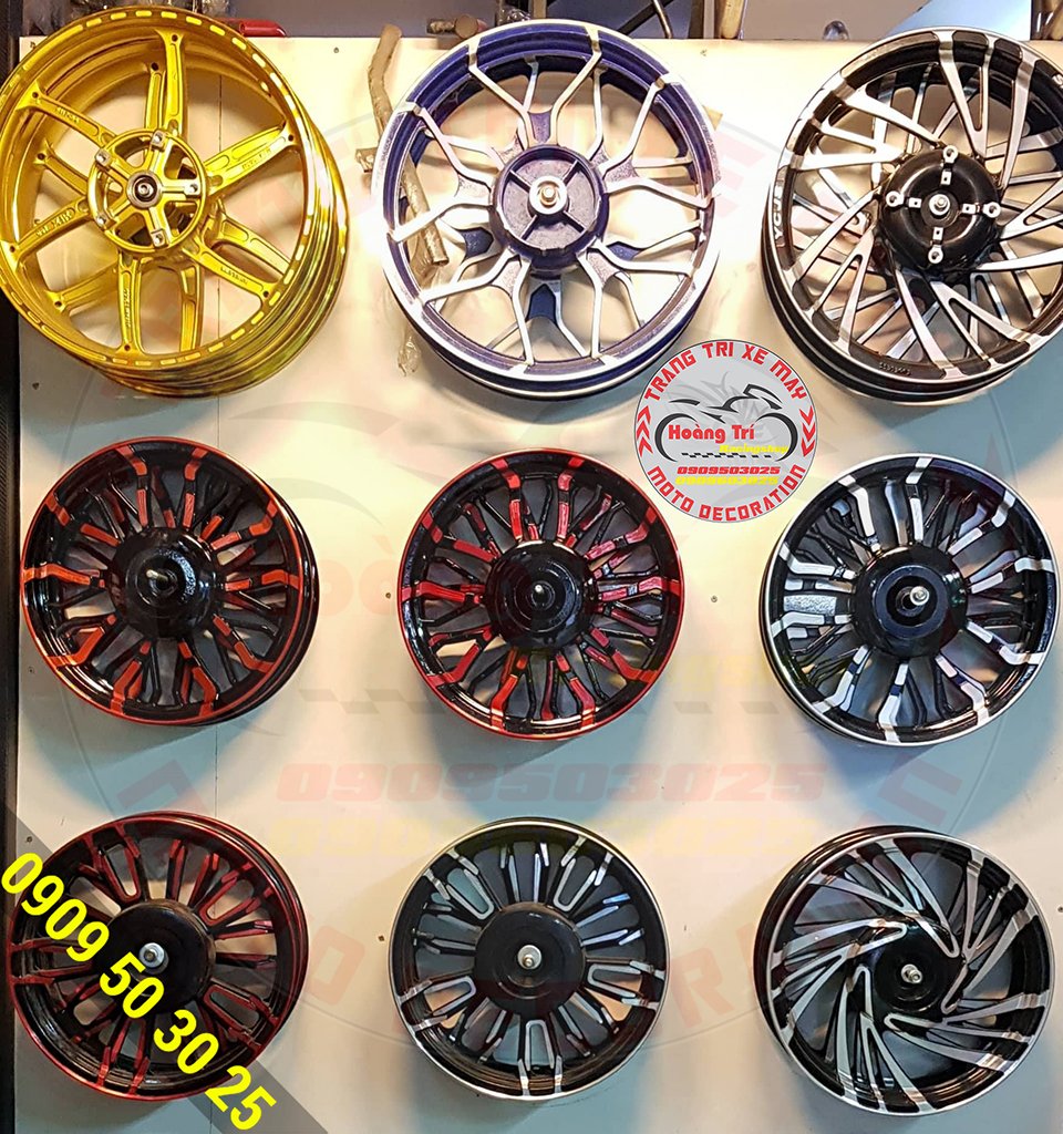 The top 3 models (Airblade 2018 - Vision 2018) The bottom 2 models from left to right (Airblade 2016 - Vision 2016) Finally, the beautiful vortex kuni wheels 2018 model