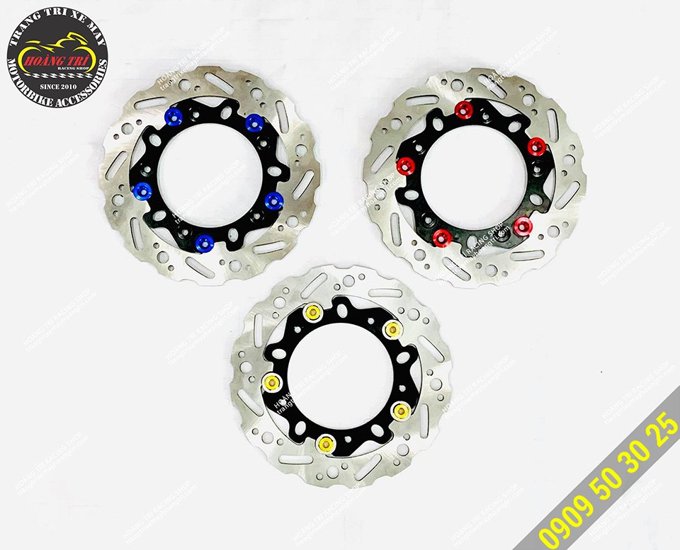 Aluminum cage style disc 220mm size with 3 colors for your choice