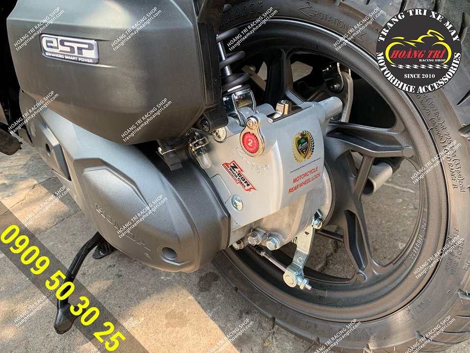 Zcon rear wheel lock has been installed for Airblade 2020