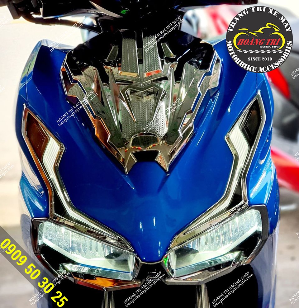 Close-up of demi light covers on the blue 2020 Airblade