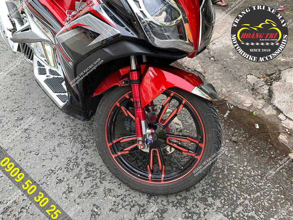 Airblade 2014 on kuni Airblade wheels in red version 2
