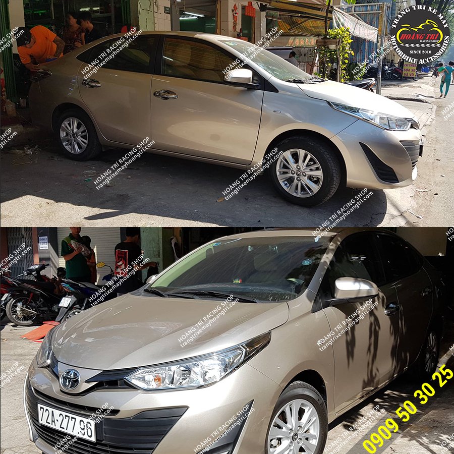 Toyota Vios before applying decal candy