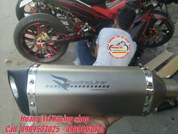 On the Racing Line exhaust at Hoang Tri Racing Shop