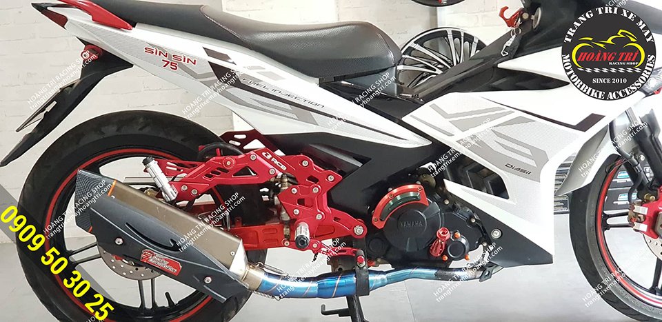 Racing Boy broken gear set - a bright highlight on Exciter 150