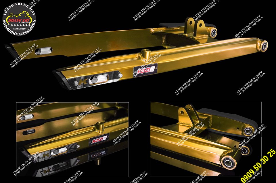 Kozi aluminum folding with standard Exciter 150 yellow color