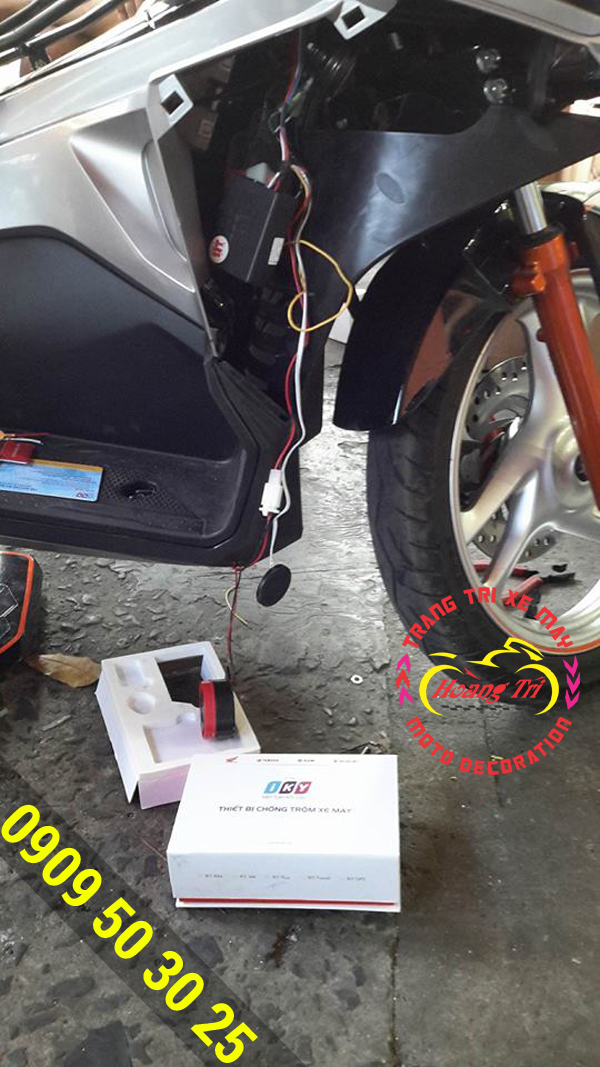 Khóa chống trộm thông minh iKY Bike 1.1 tích hợp remote 3