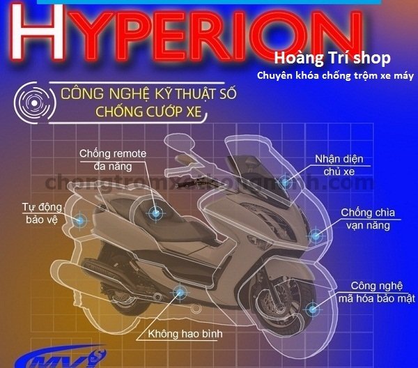 Hyperion 6 . motorcycle alarm lock