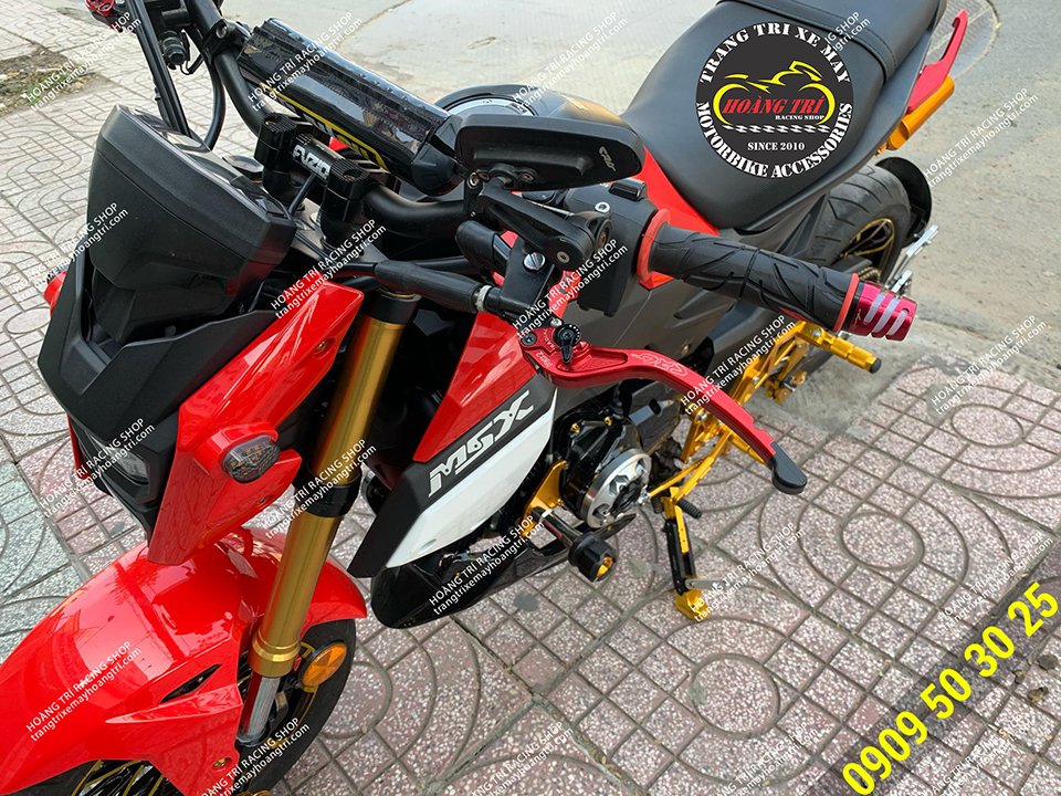 Honda MSX trang bị bao tay Spider