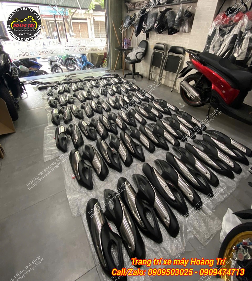 Hàng loạt pô xe máy được nhập về số lượng lớn phục vụ nhu cầu sỉ và lẻ