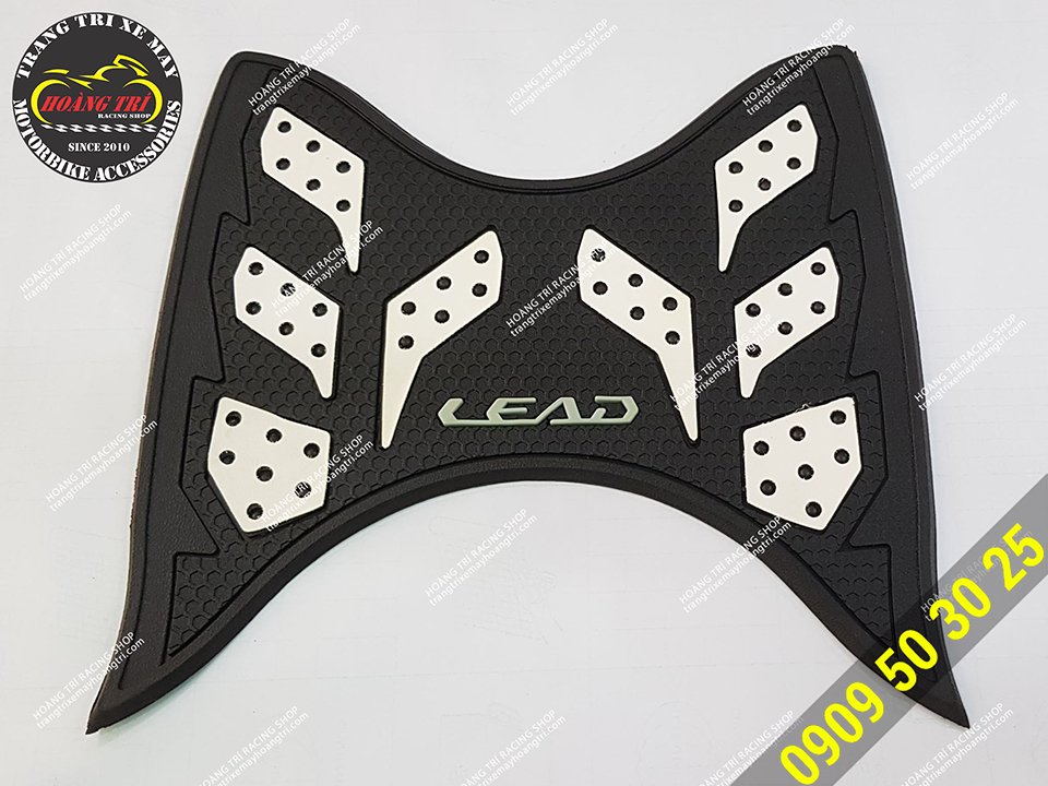 Lead 2018 rubber foot mat 2 colors - black and white