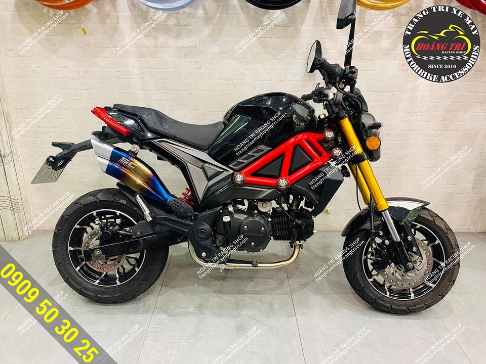 Ducati Monster Mini Lên Pô Sc 2 Nòng Chuẩn Dáng