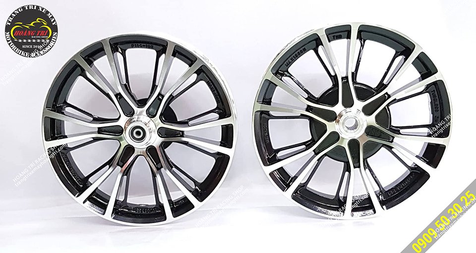 Model CZ wheels with zin NVX - silver black wheels