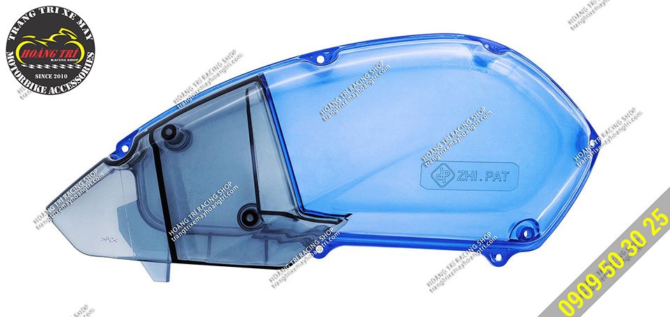 Blue NVX transparent hood