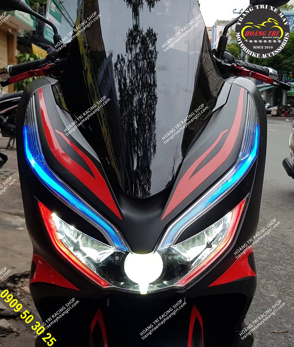 Kenzo and Led Demi ball lights for PCX 2018