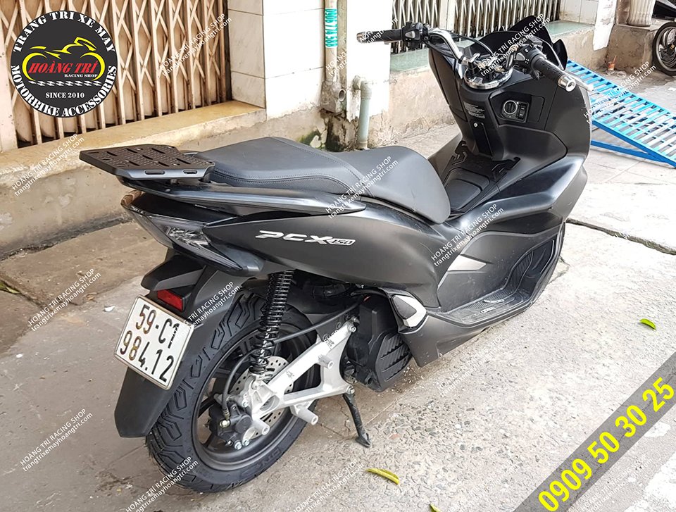 PCX 2018 đã lắp thắng đĩa sau cho xe