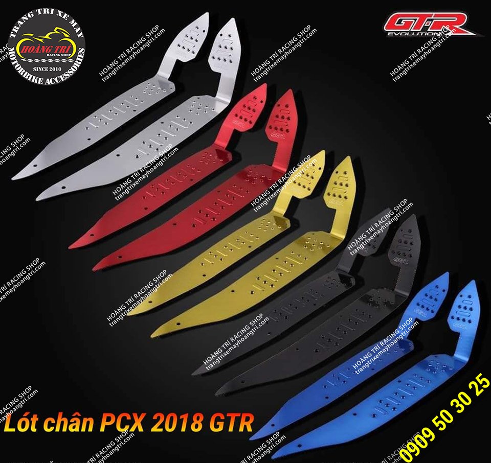 5 colors of the GTR front footrest with PCX 2018