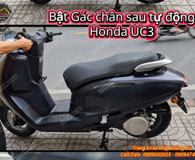 Độ bật gác chân sau tự động cho xe Honda UC3