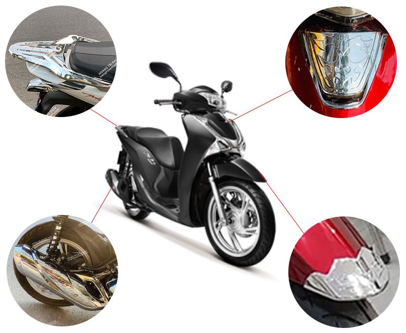 Bảng giá đồ chơi xe SH 2020 mạ crom - Hoàng Trí ( https://trangtrixemayhoangtri.com › ... ) 