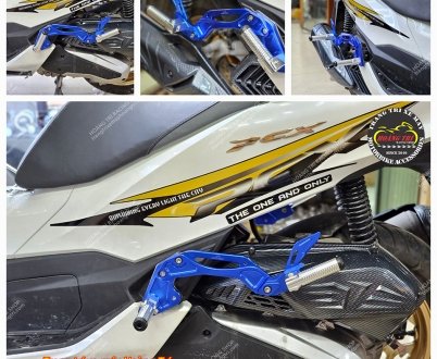 Gác chân phụ PCX - Gác chân family nhôm CNC