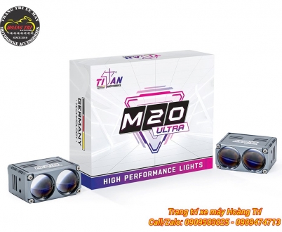 Đèn trợ sáng Mini M20 Ultra 50W Titan Moto