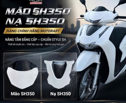Mão (Ốp đầu) và mặt nạ Motorart kiểu SH 350 lắp SH 2026