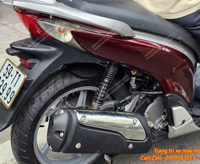Nguyên cây pô SH 300i lắp cho xe SH Ý