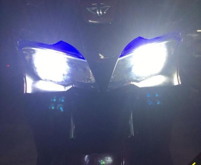 Độ 2 đèn L4 vào đèn pha Airblade 2016