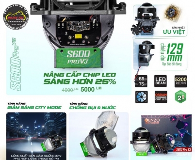 Bi cầu Kenzo S600 Pro V3 chính hãng