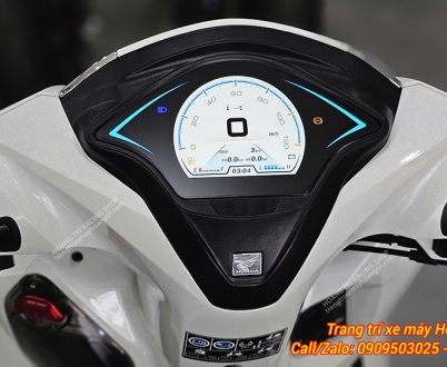 Độ đồng hồ Vespa Full LCD cho xe Honda Lead