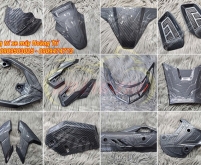 Bộ ốp trang trí carbon cho xe Airblade 2026