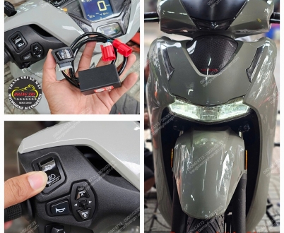 Mạch tắt mở đèn SH 350 tích hợp công tắc passing nhấn giữ 3 giây