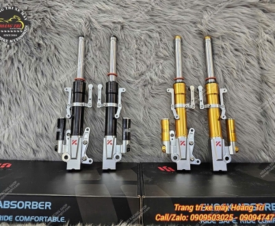 Phuộc trước KingHam nhôm CNC độ cho xe Stylo 160