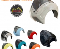 Kính chắn gió ốp chóa đèn pha Fazzio 125 kiểu Triumph
