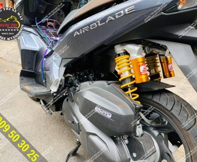Phuộc bình dầu Racing Boy gắn Airblade - mẫu VS (ty phuộc trắng)